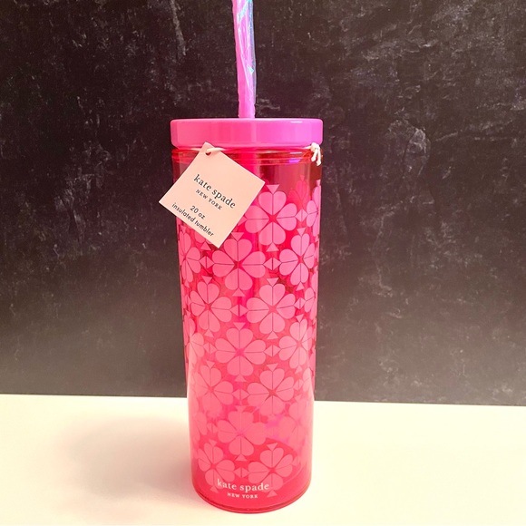 kate spade Dining Kate Spade Insulated Tumbler With Reusable Straw